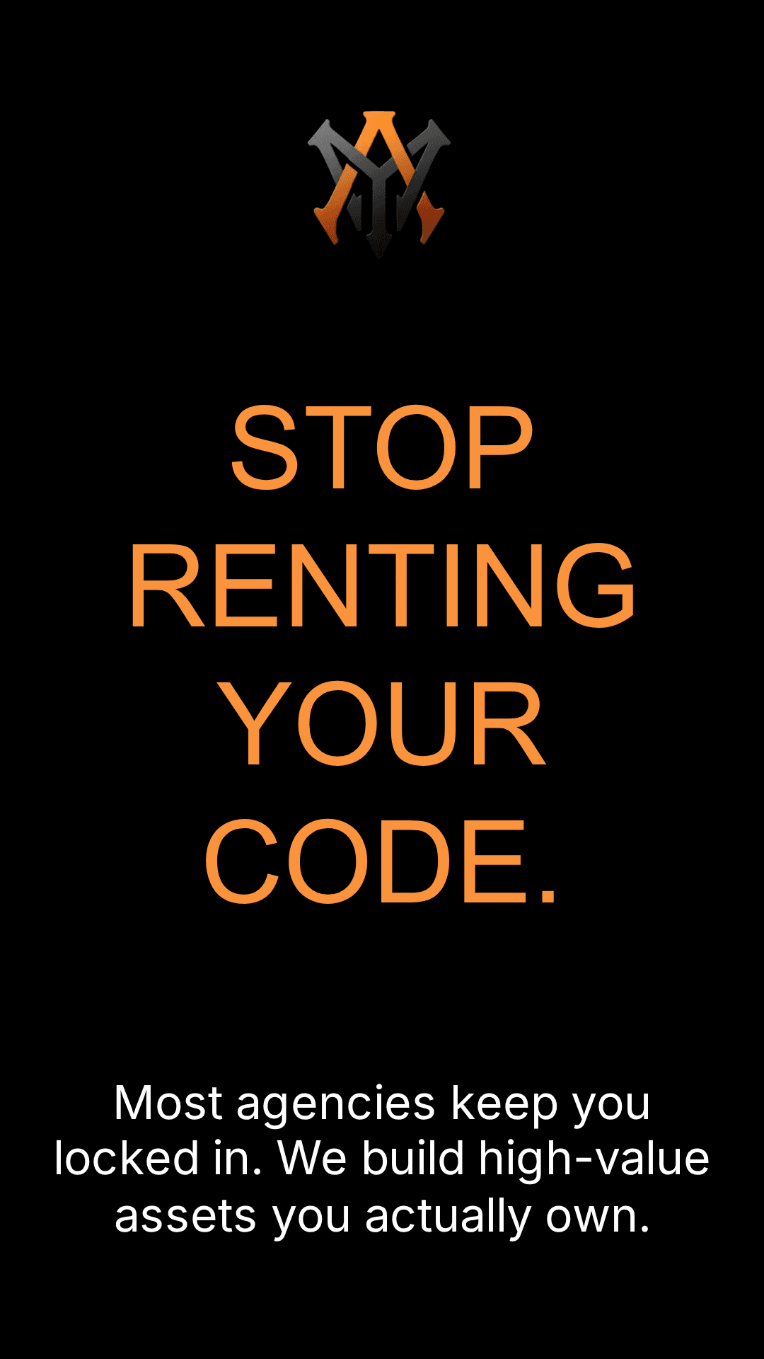 Stop Renting Your Code